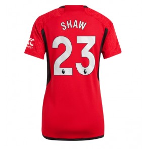 Maillot de foot Manchester United Luke Shaw #23 Domicile Femmes 2023-24 Manches Courte